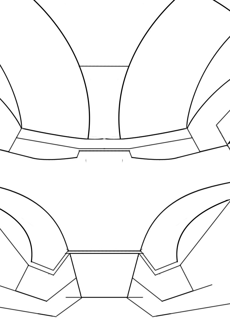 Iron Man Helmet partial template for sintra lovers