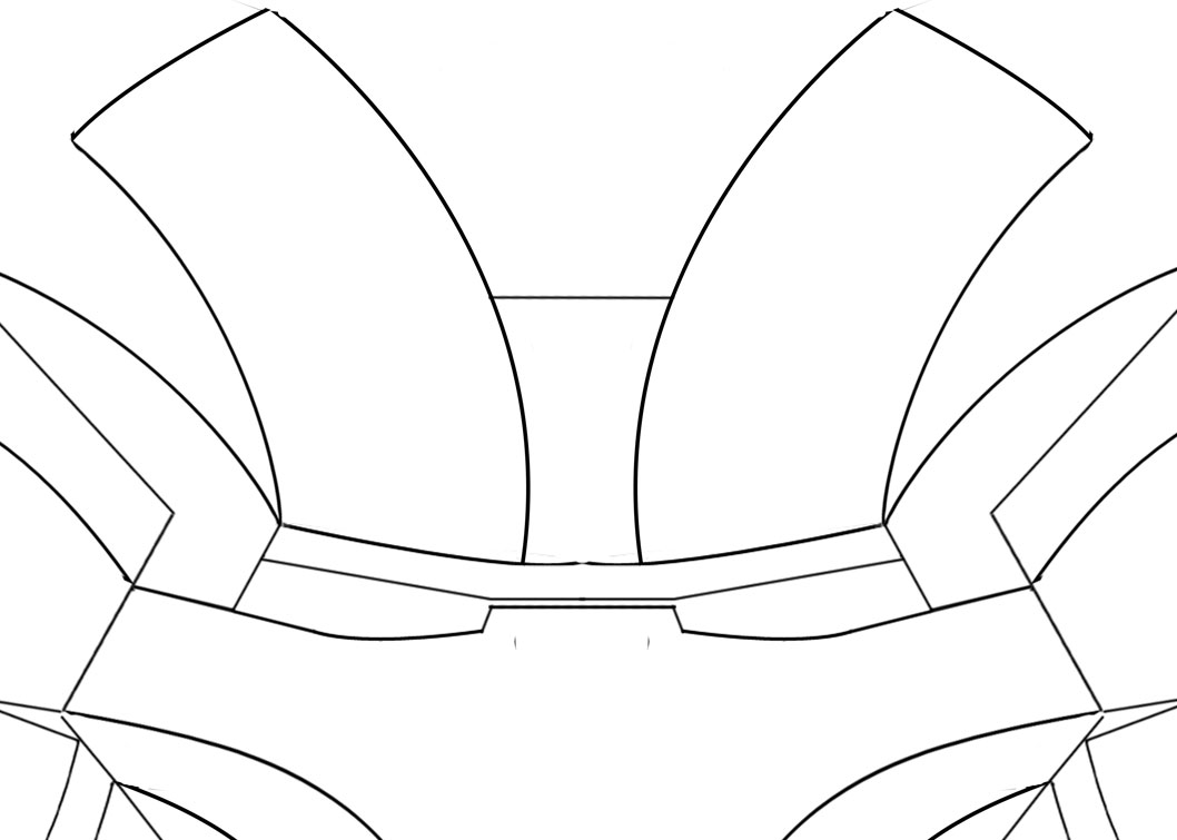 Iron Man Helmet partial template for sintra lovers